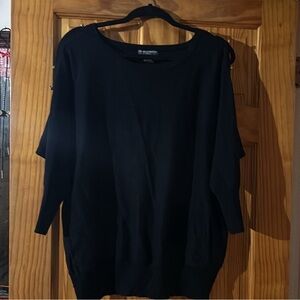 Chelsea And Theodore- Sweater Blue Gold Buttons